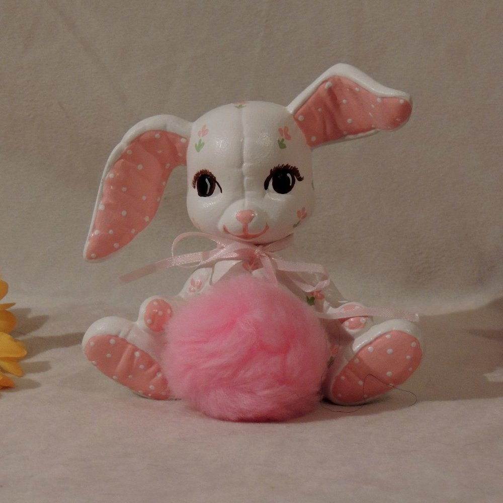 "Puffy" Ceramic Easter Bunny/Small